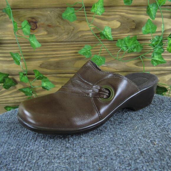 Clarks Women's Bendables Mule Brown Leather Sz 7.5 Medium Gently Used‎ 2025 - Picture 1 of 7